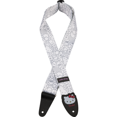 Thaly Fender Para Guitarra Hello Kitty Poly Strap White 0990637223